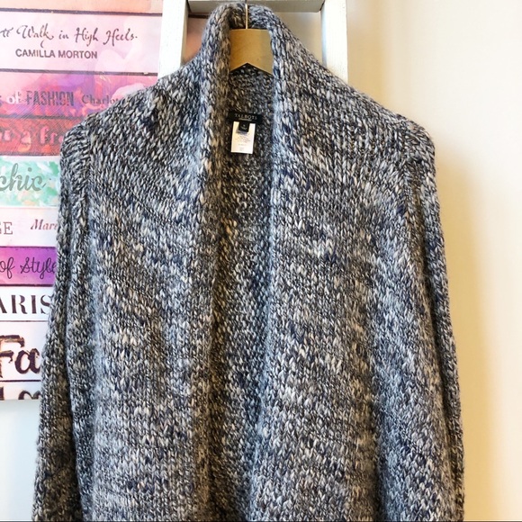 Talbots Drape Open Front Cardigan Wool blend Small - Picture 7 of 8